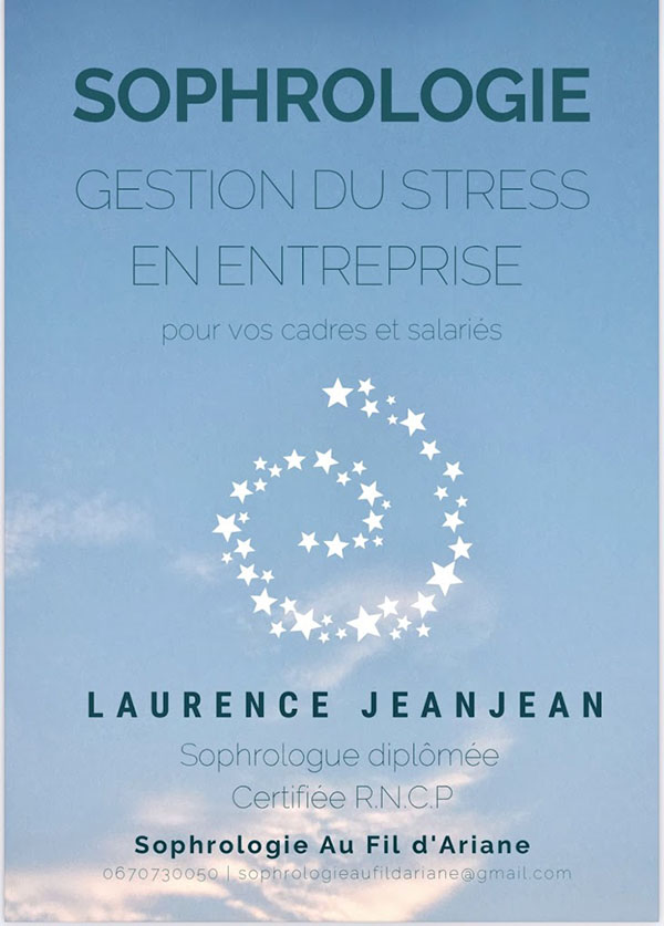 Gestion du Stress en entreprise pour vos cadres et salariés Séance de sophrologie collectives d'Aqua sophrologie (Aguasofro®)